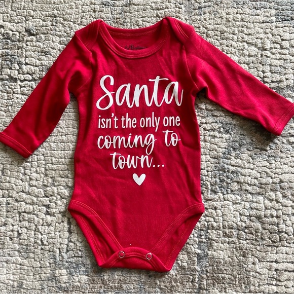 Christmas baby announcement onesie size 0-3 months - Picture 1 of 2